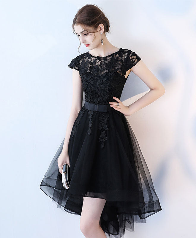 black short prom dress